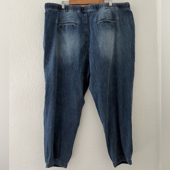 Universal Standard Comfort Denim Drawstring Blue Jean Trouser Size Large 22-24 - Picture 11 of 12